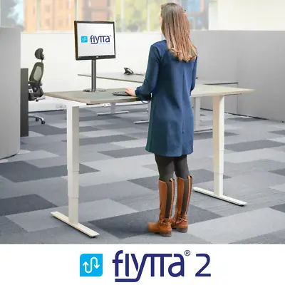 £934.95 • Buy FLYTTA 2: Dual Motor Height Adjustable Electric Standing Desk- Frame And DeskTop