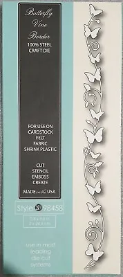 $15.95 • Buy Memory Box Inc - Steel Craft Dies - Butterfly Vine Border - Style No 98458