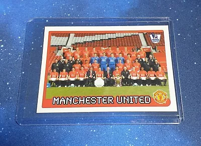 Manchester United Team Photo Sticker Merlin Premier League 2007/2008 #373 Rare • £2.52
