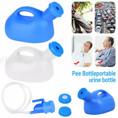 2L Portable Hiking Urine Bottle Male Mens Pee Urinal Storage Camping + 1.6M Tube • £8.64