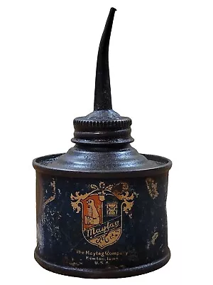 Vintage MAYTAG 4.5  Household Oil Can W/Pour Spout Top Preowned • $13.99