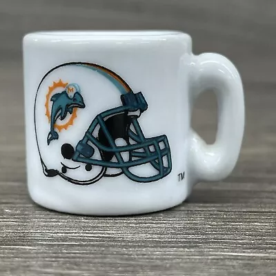 Miami Dolphins Vintage Nfl Football 1  Mini Coffee Cup Ceramic Mug • $11.37