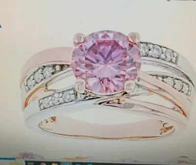 $119 • Buy Charles Winston Pink Moissanite Ring