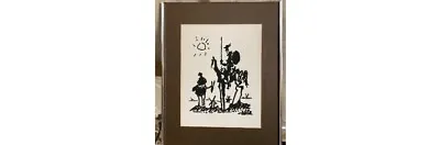 $299 • Buy Plate Signed Silkscreen By Pablo Picasso Titled Don Quixote