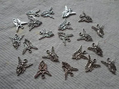 Pack Of 50 X Tibetan Style Charms - Antique Silver ~ Fairy Godmother • £3.30