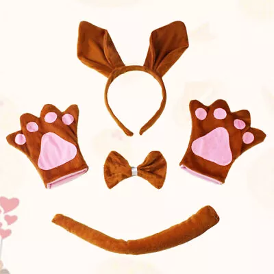  4pcs Party Parent Child Performance Costume Cartoon Kangaroo Style Costume Suit • £11.99