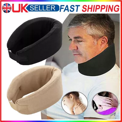 Pain Relief Neck Brace Soft Foam Traction Cervical Collar Support Therapy Strap • £8.75