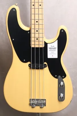 Fender Made In Japan Traditional Original 50s Precision Bass Guitar Butterscotch • $1782.90