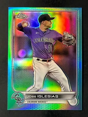 Jose Iglesias 2022 Topps Chrome Update Aqua Refractor /250 • $1.75