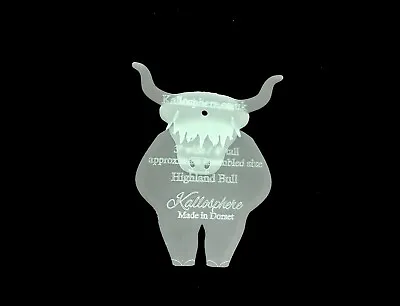 A Highland Cow /bull Acrylic Template For Appliqué Sewing Quilting Papercraft • £6