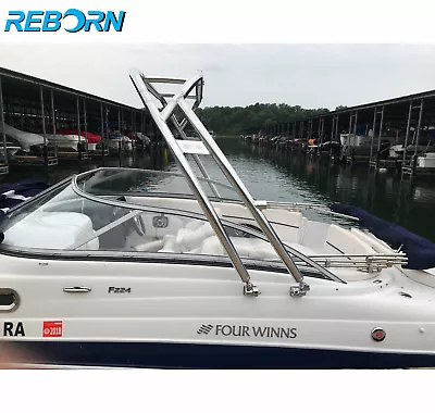 Reborn Launch Forward-facing Boat Wakeboard Tower Polished Easy Installable  • $1299