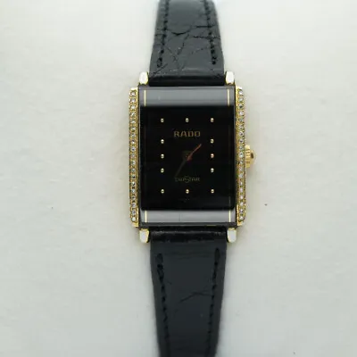 Rado Women's Watch Diastar Quartz 24x 28MM Ceramic 160.0338.3 Fine R008 Diamonds • $1396.36