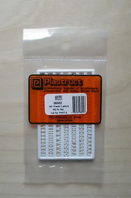 1/8  Plastic Letters/Numbers (160pc) LAYOUT DIORAMA HOBBY PLASTRUCT 96002 • $12.50