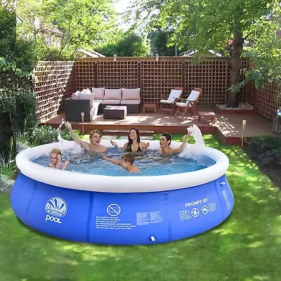 Large Family Swimming Pool Garden Outdoor Summer Kids Paddling Inflatable Pool • £26.45