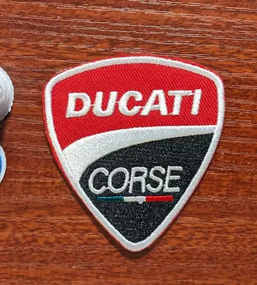 Ducati Corse Patch Italian Motorcycle Race Touring Embroidered Iron On 2.5x2.5  • $6