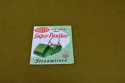 Vintage Qualcast Super Panther Lawnmower Leaflet 1965 • £2