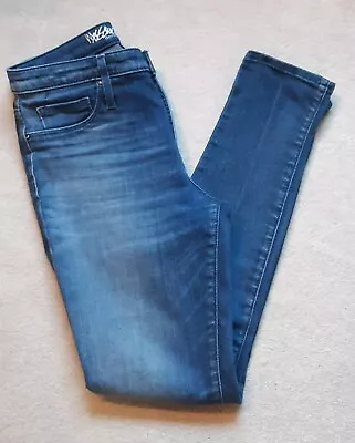 Mossimo High-Rise Power Stretch Skinny Jegging Crop Jean Size 4/27 Med Wash 2016 • $9.99