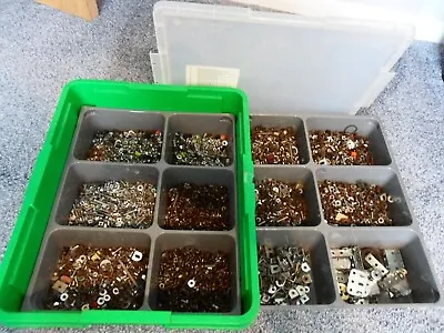 £55 • Buy LARGE CASE OF MECCANO NUTS / BOLTS + ODDS 8 Kilos