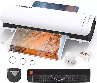 Laminator 6-In-1 A4 Laminator Machine 9 Inch Cold & Thermal Laminator Built In • £50.91