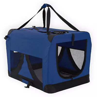 Portable Soft Dog Cage Crate Carrier XXXL BLUE • $117
