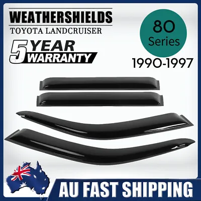 4Pcs For Toyota LandCruiser 80 Series 1990-1997 Weather Shield Window Visors AU • $39.98