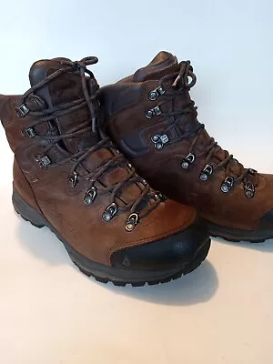 Vasque 7160 W St. Elias Hiking Boots Brn Leather Vibram GoreTex Mens Sz 11W • $65.77