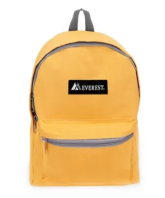 Everest Unisex Basic 15  Backpack YELLOW • $15.99