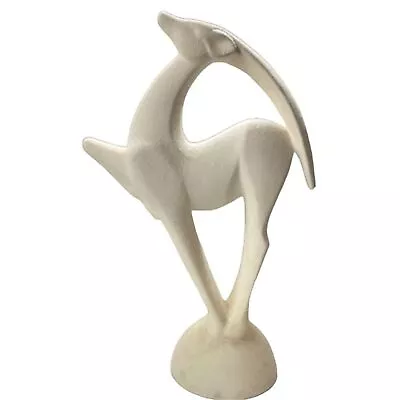 Royal Haeger Pottery Vintage Art Deco Gazelle Antelope Statue Iconic Lava Glaze • $125