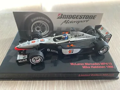Minichamps 1/43 McLaren Mercedes MP 4/13 Mika Hakkinen 1998 *Bridgestone* • $61.66