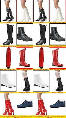 Boots All NW Elvis Look Gothic/disco/SANTA/snow White/ Gogo Boots/MANY COLORS • $47.40