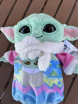 Star Wars 2023. The Mandalorian 8-inch Grogu Easter Sweater Plush Baby Yoda • $11.99