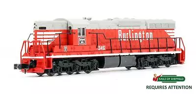 Life Like 'n' Gauge 7745 Burlington Sd7 #346 Diesel Locomotive Dcc • £49.50