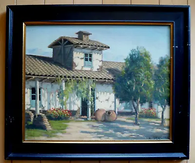 Alberto Lobos Listed Chilean Impressionist Antique Landscape Village Street Oil • $897.75