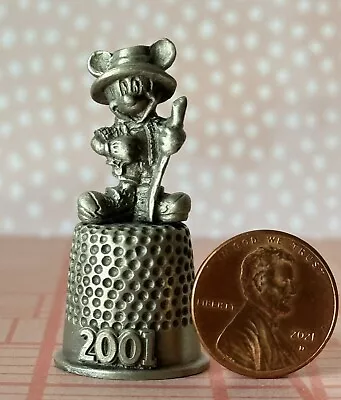 2001 Disney Mickey Mouse Pewter Thimble • $14.99