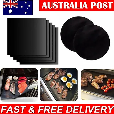 BBQ Grill Mat Reusable Bake Sheet Resistant Meat Barbecue Non-Stick Pad Party • $14.49