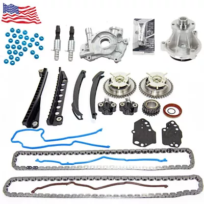 Timing Chain Kit & Water Pump Cover Gasket For 04-08 Ford F150 Lincoln 5.4L 3V • $195.99