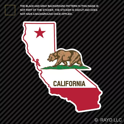 California Flag State Shaped Sticker Die Cut Decal Republic CA California Native • $4.96