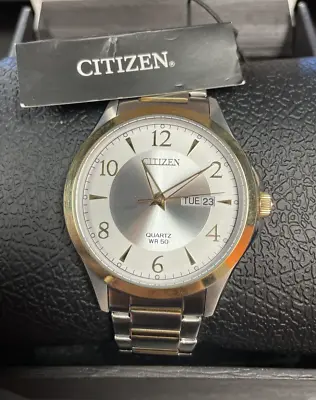 Citizen Quartz Silver Dial Two-tone Men's Watch BF2005-54A • $55