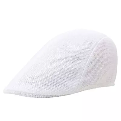 Gatsby Newsboy Solid Color Cap Mens Ivy Hat Golf Driving Flat Cabbie Cap Solid - • $4.92