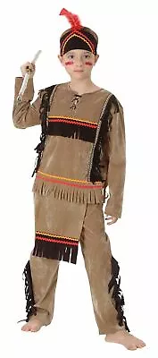 £16.99 • Buy Boy''s Indian Costume Kids Western School Book Week Fancy Dress Story Outfit