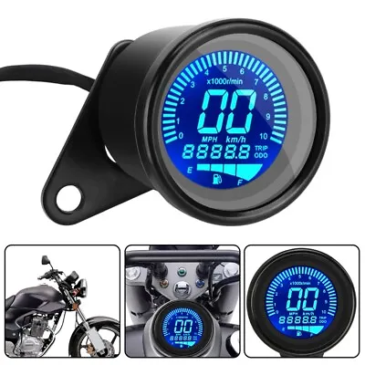 US Motorcycle Digital LED LCD Odometer Speedometer Meter Tachometer Fuel Gauge • $32.99