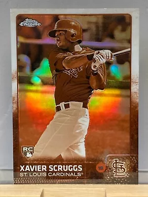 2015 Topps Chrome Sepia Refractors #166 Xavier Scruggs St. Louis Cardinals 0118 • $2