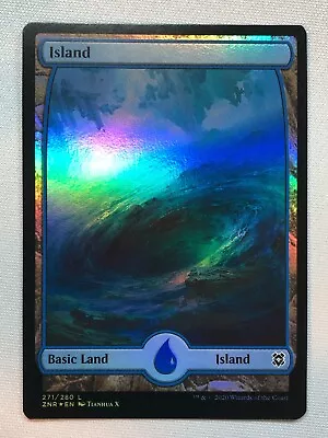 MTG Zendikar Rising Island (271) Foil NM/M • $2.50