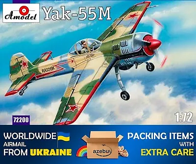Yak-55M Soviet Aerobatic Aircraft 1/72 Scale Plastic Model Kit Amodel 72200 • $22.48