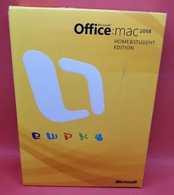 Microsoft Office 2008 Home & Student Edition For Mac W/ 3 Product Keys • $14
