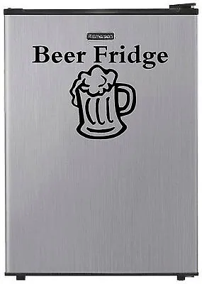  Beer Fridge  Vinyl Decal Refrigerator Sticker Dorm Man Cave Mini Garage Wall • $3.69