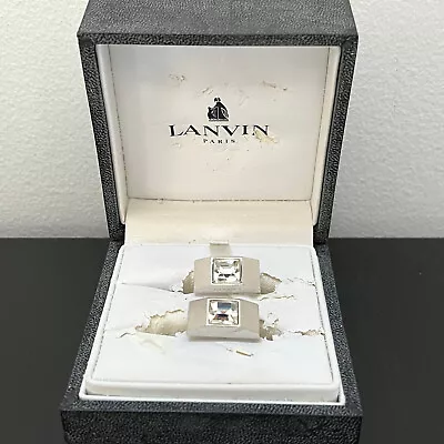 Vintage Lanvin Paris Butterfly Cufflinks Men's Accessories With Box • $99.99