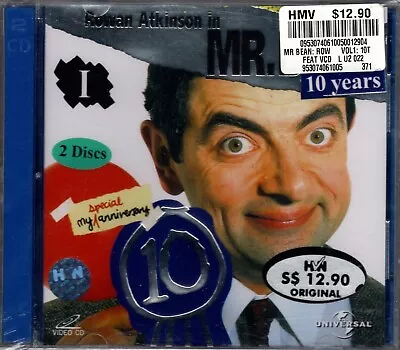 ROWAN ATKINSON  MR. BEAN VOL. 1: 10 YEARS  2 VIDEO CD SET 2001 Universal Sealed • $7