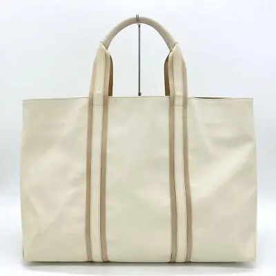BOTTEGA VENETA Marco Polo Tote Bag Leather Ivory From Japan • £300.81