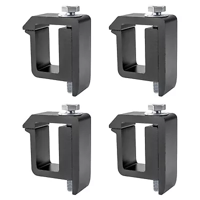 Truck Bed Accessories Cap Camper Shell Mounting Clamp Set Of 4 Black • $29.90